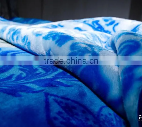 Hot Selling New Design 100 % Polyester Korean Style2Ply Mink Blanket photo-3