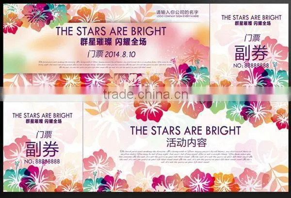 Thermal Holygram Security Paper Ticket Printing