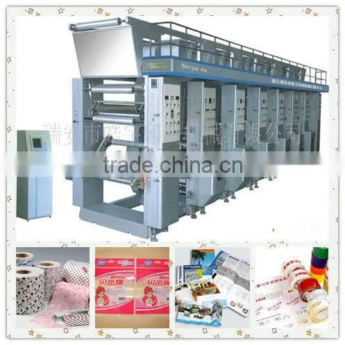 YS-ZF800 Type 6color 8units Computerized Middle Grade Rotogravure Printing Machine