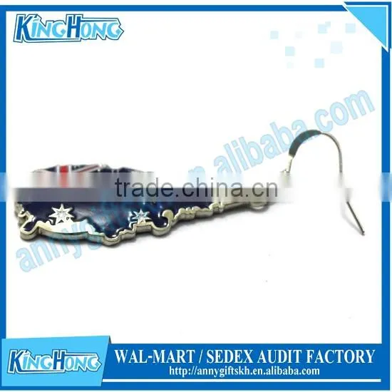 Fashion Enamel Metal Earring With National Flag Designs photo-2