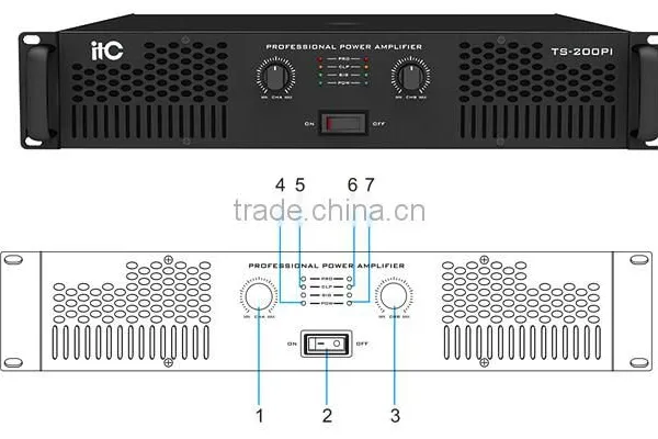 ITC TS-200PI Series for Meeting Room Sound System Professional Audio Power Amplifier photo-3
