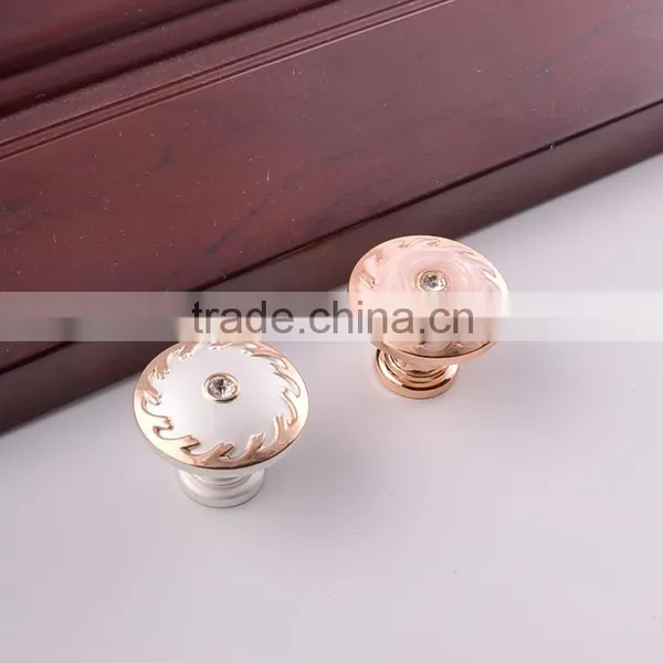 Italia Furniture Crystal Rhinestone Round Wardrobe Cabinet Handle and Knob