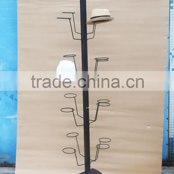 Floor Retail Wire Motorcycle Helmet Hat Display Rack, Safety Helmet Display Rack photo-2