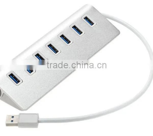 High Speed Aluminium Casing Usb-c Hub,7 Port Type C Change to Usb 3.0 Hub for Macbook photo-2