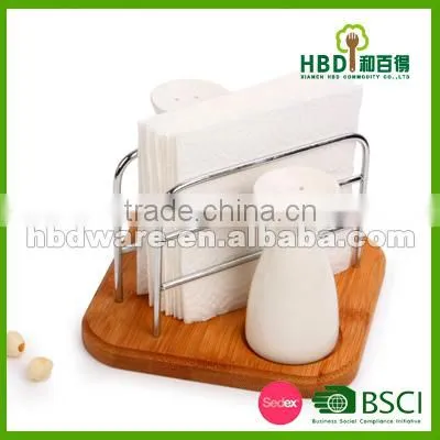 Napkin Holder With Salt and Pepper Shaker Set,salt and Pepper Shaker With Napkin Holder photo-2