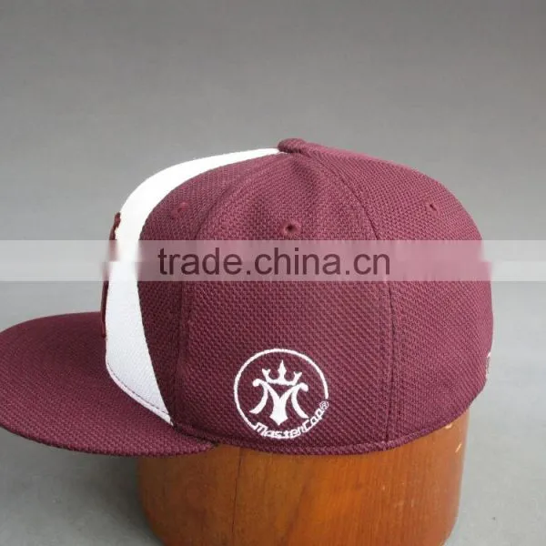 Customer Flat Brim 6- Panel Fitted Cap With 3D Embroidered Patch photo-3