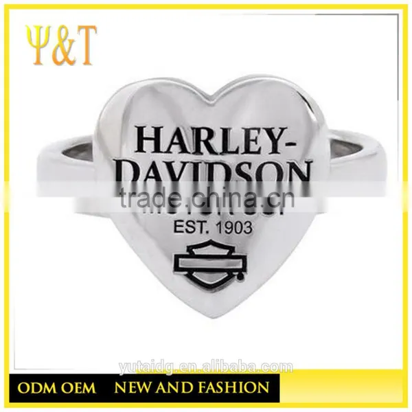 Jingli Jewelry Design Your Own Rings, Stainless Steel Heart Shape Rings Designs for Girls (HS-035 photo-2