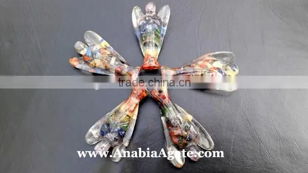 Chakra Orgone Angel 2inch : India Orgone Angels : Healing Orgone Angel Products photo-4