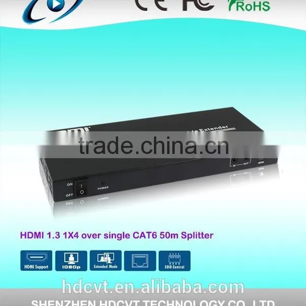 2015 Hot Sale 1x4 HDMI Splitter 50M Over Cat6 Extension photo-2