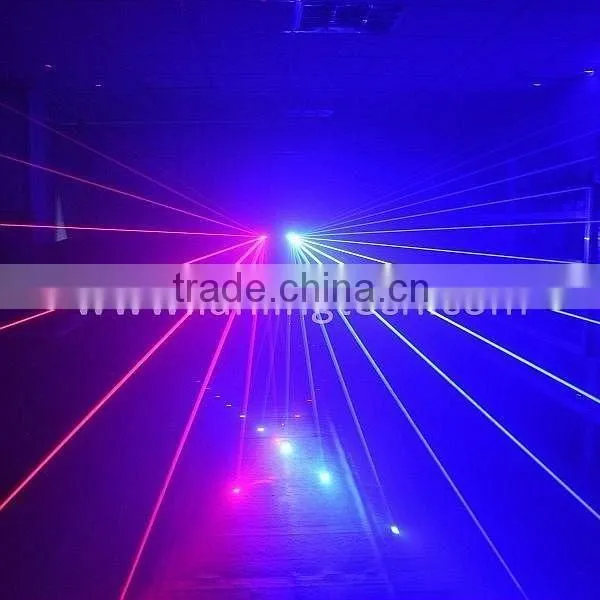 RGB Trifan Super-cool Cheap Multi-Effect 3 Heads Disco DJ Laser photo-4