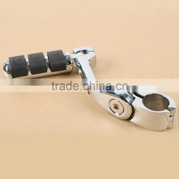 360 Degree Adjustable Highway Footpeg Footrests For Universal 32mm Chrome photo-3
