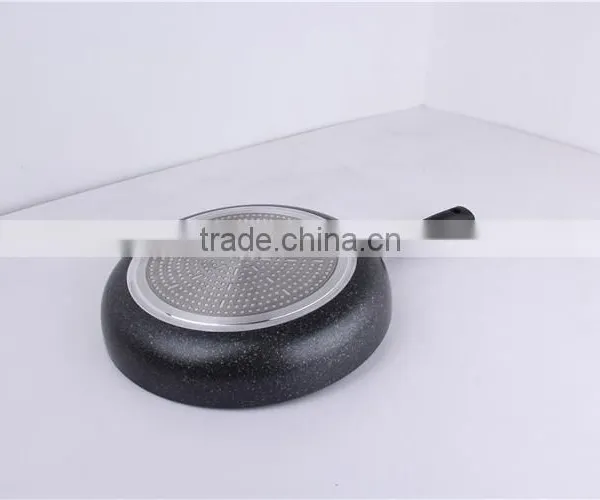 SGS Certificate Marble Coating Industrial Gas Diamond Frying Pan photo-3