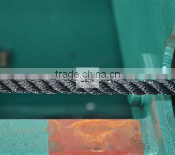 3 Strand Polypropylene Rope Making Machine for Security and Military Nets Use photo-4