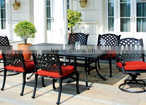 SIGMA Cast Aluminum Garden Dining Set Outdoor Table and Chairs photo-2