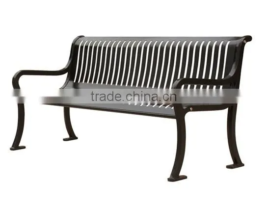 High Loading Capacity Fixed Outdoor Cast Iron Bench photo-4