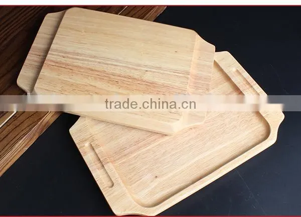 Custom Cute Shape Bamboo Wood Cheese Cutting Board With Handle photo-4