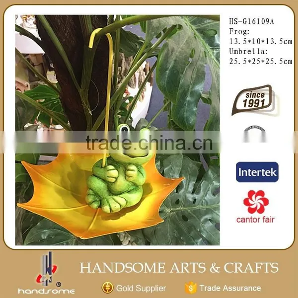 Garden Outdoor Decoration CeramicTortoise Figurine Animal Statue and Iron Umbrella Metal Bird Feeder photo-2