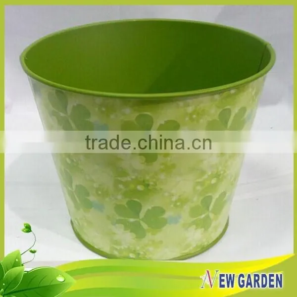 High Standard Cheap Round Balcony Metal Plastic Hanging Basket Pots photo-4