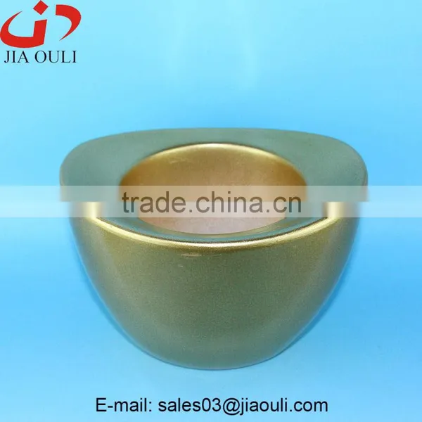 Silver and Gold Ingot Shape Planters Pots, Plant Pots photo-2