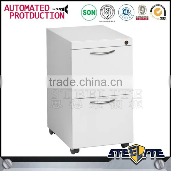 Hotel Furniture Metal Drawer Cabinet Movable Cabinet 2 Drawer Storage Cabinet photo-3