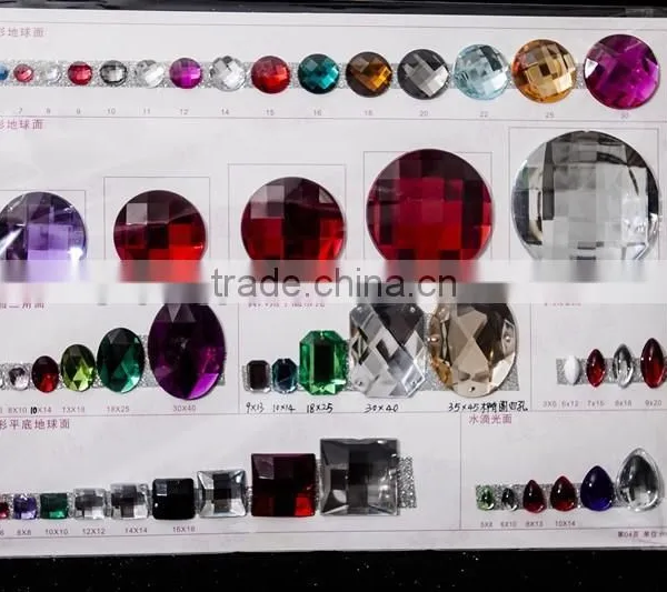 Clear Acrylic Colorful Various Clothes Bead Accessories Decorations photo-2