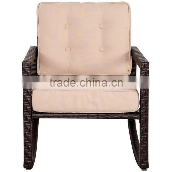 Backyard Rattan Rocking Chair Wicker Rocker photo-2