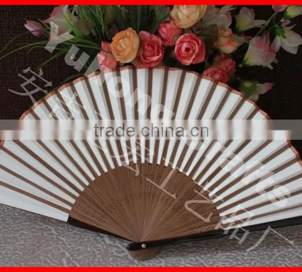 Japanese Gold and Silver Color Bamboo Paper Fan Promotionally photo-3