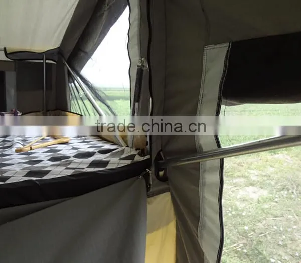 Double 7FT Cab Pickup Large Military Trailer Tent for Camping photo-3