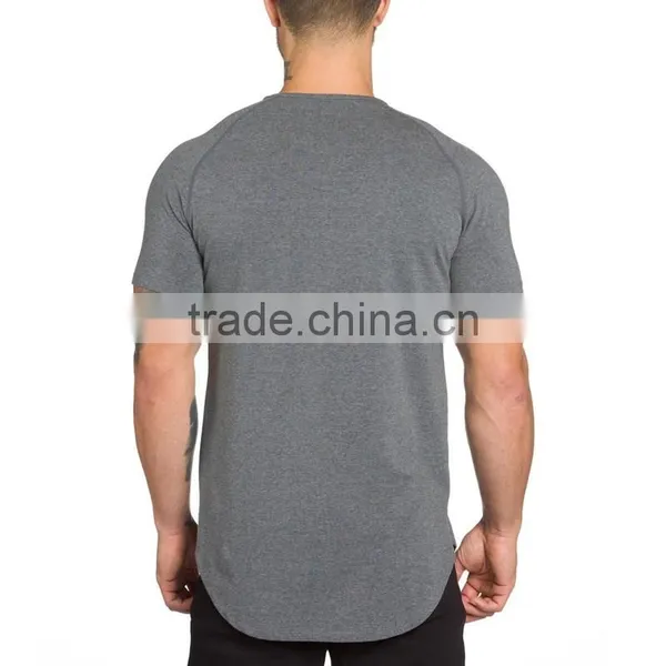 Wholesale Side Split Short Sleeve Fitted Tee Shirt photo-3