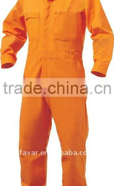 Man's Cotton Yellow Carpenter Boiler Suit Overall Coverall Workwear