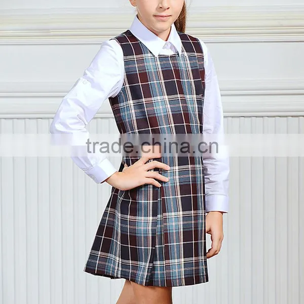 Hot Sale Classic Plaid School Uniform Dress For Girls photo-5