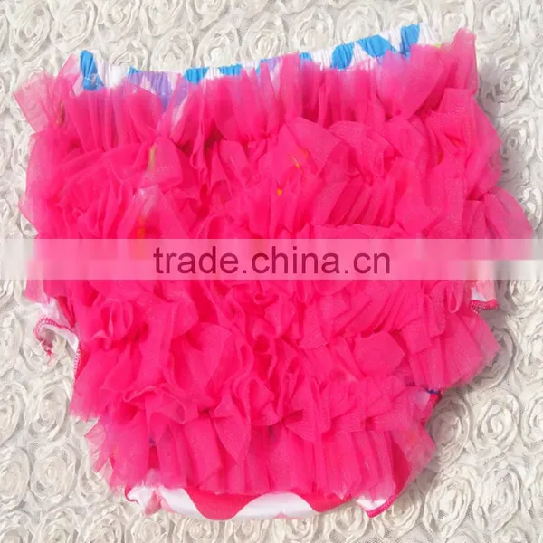 New Arrival High Quality 100%cotton Ruffle Bloomers for Baby Girls photo-6