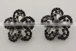 fashion flower stud earrings, crystal stud earring