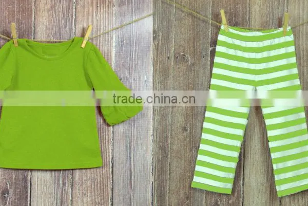 Red Long Sleeve Shirt and Red White Stripe Pants Set Children Christmas Outfit photo-3