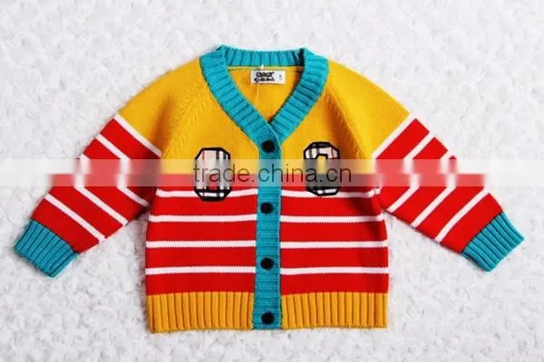 High Quality Kids Winter Sweater Boys Stripe Cardigan photo-2
