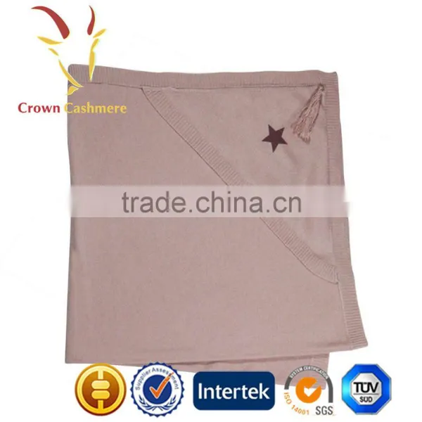 Knitted Baby Intarisa Star Blanket Wholesale With Fringe photo-4