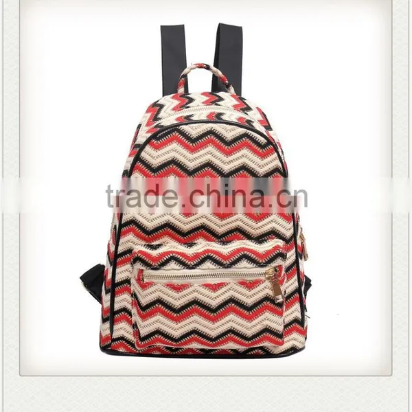 Wholesale High Quality Chevron Backpack photo-2