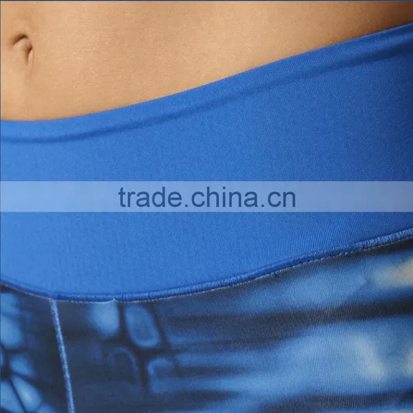 Custom Hot Sale Leggins Printed Yoga Sports Tights Womens Fitness Capris photo-5