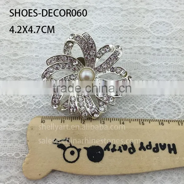 2016 New Design Flower Rhinestone Crystal Shoe Clips photo-3