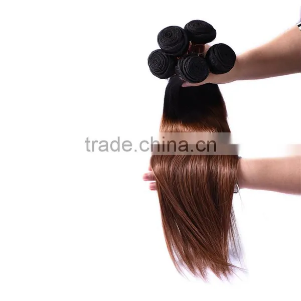7A Ombre Hair Extensions 1B/30# Brazilian Virgin Hair Cheap Ombre Brazilian Hair Straight photo-5