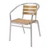 Outdoor Aluminum Wooden Chair