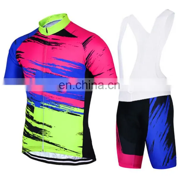 New Fashion Riding Jersey Cycling Bib Shorts Printed Bicycle Sportswear Bike Bib Shorts 3D Coolmax Padded photo-4