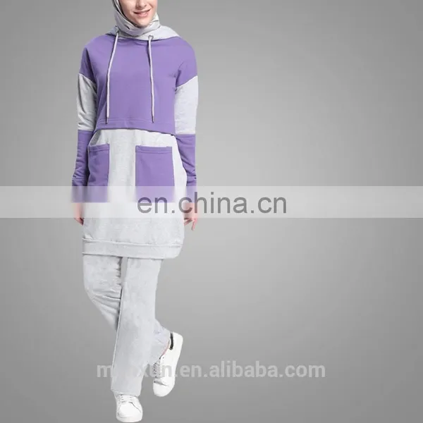 Factory OEM Women Design Contrast Color Female Spring Sportsware Ladies Tracksuit Set photo-4