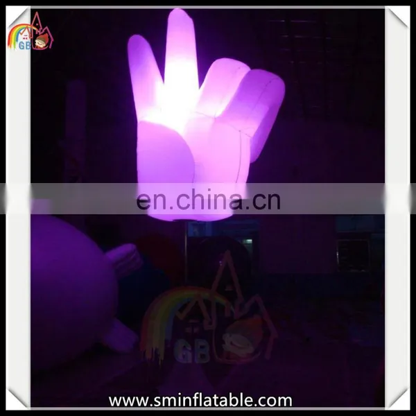 Colorful Inflatable LED Light Tripod Balloon, Inflatable Gesture Stand Stage Light Decoration photo-4