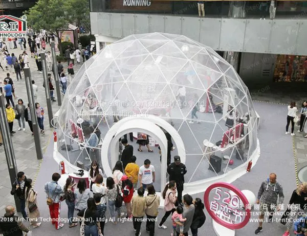 Liri Transparent Geo Dome for Branding Promotion