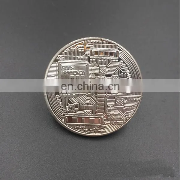 Cheap Wholesale Custom Metal Zinc Alloy Engraved Logo Gold Brass Plated Souvenir Commemorative Challenge Bitcoin Coin photo-4