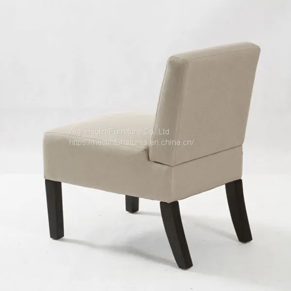 Linen Accent Chair in Solid Wood Fabric Accent Chair HL-6090 photo-4