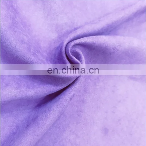 350GSM Polyester Spandex Suede Fabric Brushed Suede Knitted Weave Fabric for Sofa or Coat Fabric photo-3