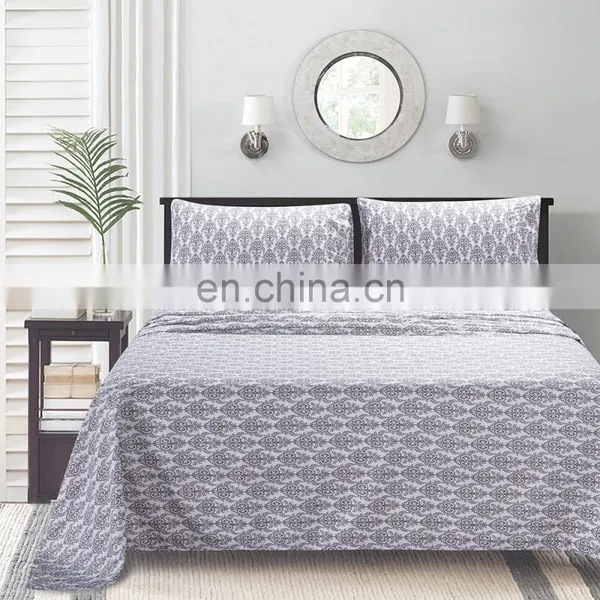 Wrinkle-resistant Full Egyptian Bed Sheet Kids Bedding Sheet Fitted Sheets Cotton photo-2