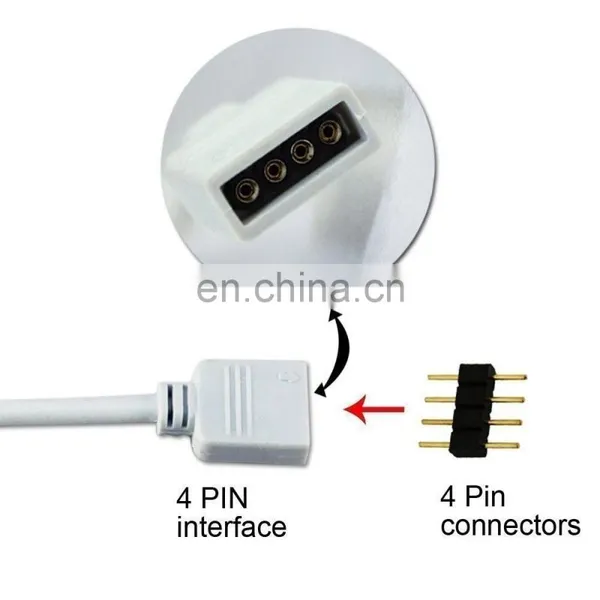 2Meters 4 Pin Rgb Led Strips Light Extension Connector Cable photo-4